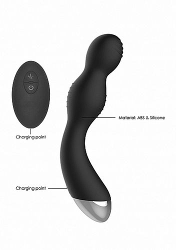 Remote Controlled E-Stim & Vibrating G/P-Spot Vibrator - Black na Arena.pl
