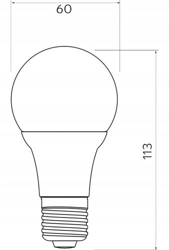 żarówka led a60 e27 900lm 3000k 10w gtv na Arena.pl