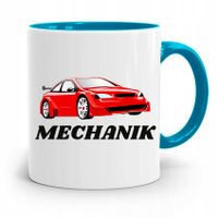 Kubek Błękitny Mechanika Mechanik Z Nadrukiem Ze Zdjęciem