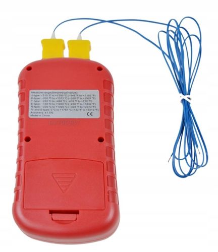 CYFROWY TERMOMETR 2x TERMOPARA TYPU K do 1372 st. KOMPATYBILNA J,K,T,E,N,R na Arena.pl