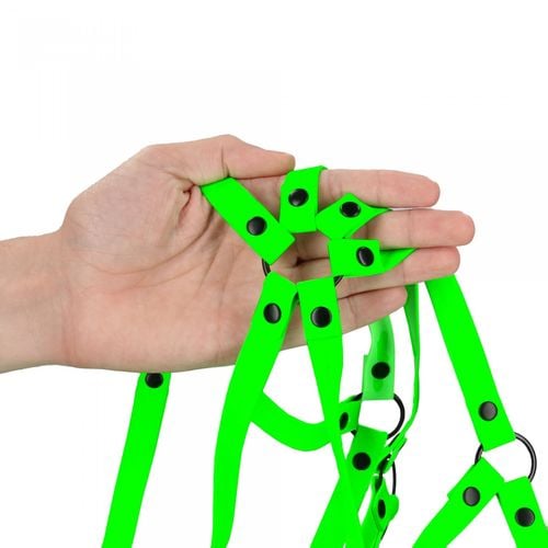 full body harness   gitd   neon green/black   s/m na Arena.pl