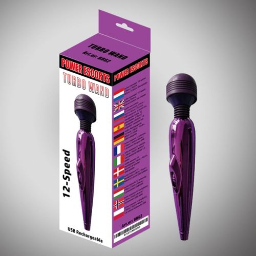 Turbo Wand Purple  Wand Massager 18 Cm 12 Speed na Arena.pl