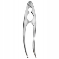DZIADEK DO ORZECHÓW LUXY 15 CM KUCHENNY SOLIDNY CHROMOWANY METAL SREBRNY