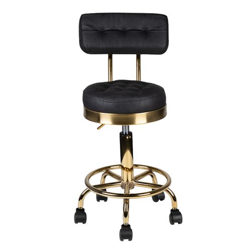 Taboret kosmetyczny Gold AM-830 czarny na Arena.pl