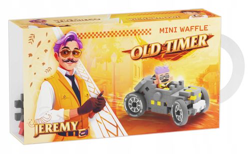 Marioinex Waffle Mini Samochody Old Timer, Jeremy, 50 el, Grey wyścigi 2w1 na Arena.pl