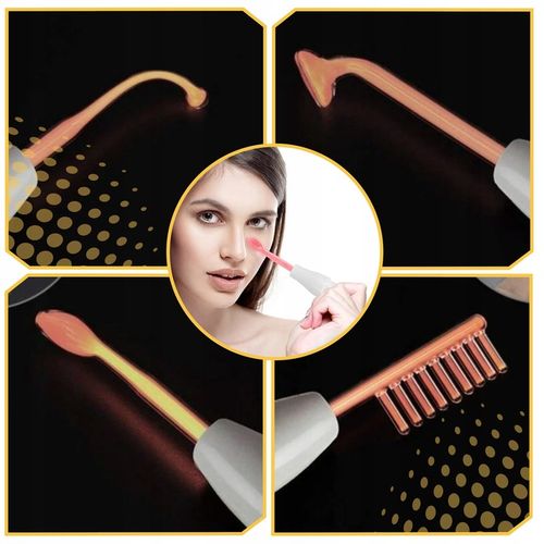 DERMA WAND PRO darsonval 4 elektrody peloty najmocniejszy do skóry twarzy na Arena.pl