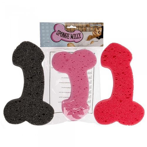 zabawka   bath sponge penis   19cm red na Arena.pl