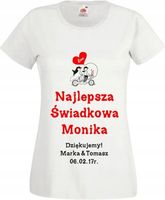 KOSZULKA prezent podziękowanie dla świadkowej ślub