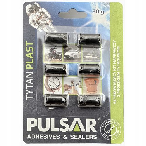 KLEJ EPOKSYDOWY DO METALU PULSAR TYTANPLAST KIT NAPRAWCZY 30 g (6 x 5g) na Arena.pl