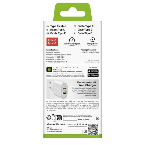 Kabel przewód USB-C PD 25W 1 m - biały na Arena.pl