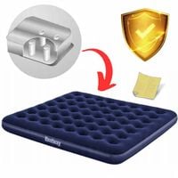 DUŻY MATERAC SZEROKI DMUCHANY 203 x 183 x 22 cm DWUOSOBOWY POMPOWANY