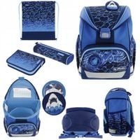 Zestaw tornister plecak szkolny UltraLight Plus Blue Shark rekin HERLITZ