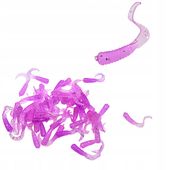 Zestaw 50 sztuk Guma Twister 3cm na okonia pstrąga