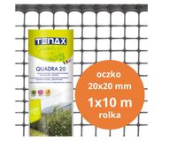 siatka pvc quadra 20 grafit 1.0m*10mb oczko 20mm - 10.0 mb - s-b