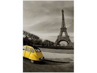 50X70CM ŻÓŁTE AUTKO OBRAZ PION ŚCIAN