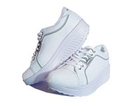 Trampki z kołyskową podeszwą Fit Walk balansujące na fitness białe 37