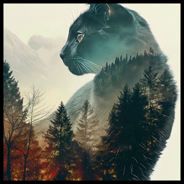 Plakat 50x50cm Koci Duch Lasu zdjęcie 2