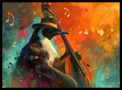 Plakat 55x40cm Pingwinia Nuta na Arena.pl