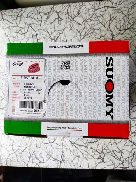 Kask Suomy First Gun RED r. L 59-62 Smart Strap zdjęcie 4