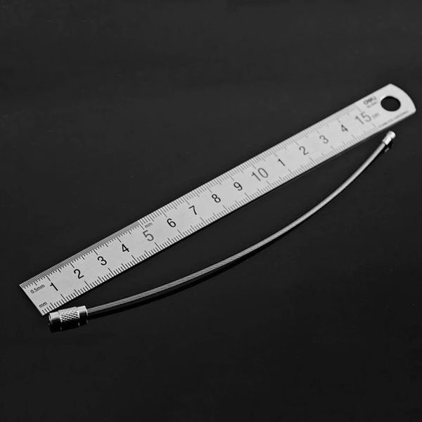 Brelok pętla do kluczy linka stalowa w pcv czarna Kółeczko na Gwint Gadżet zdjęcie 2