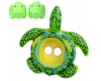 PONTON DMUCHANY ŻÓŁW SIEDZISKO do pływania