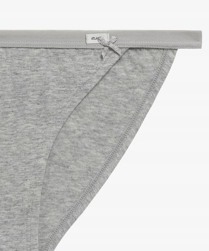 3xPACK Figi damskie Atlantic tanga 3CLP-006-CZA/BIA/SZMJ, roz. L na Arena.pl