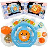 INTERAKTYWNA KIEROWNICA MALUCHA DO ZABAWY DLA DZIECI ŚWIECI GRA DO