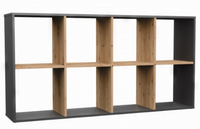 Regał Otwarty Komorowy 147 cm Antracyt MELEKS III TS - 4 Kolory