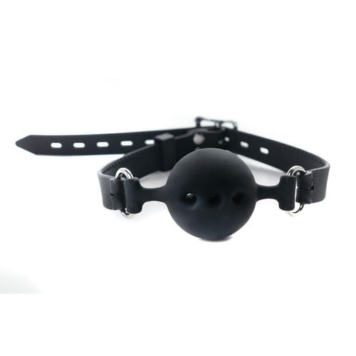 breathable silicone ball gag with adjustable straps. na Arena.pl