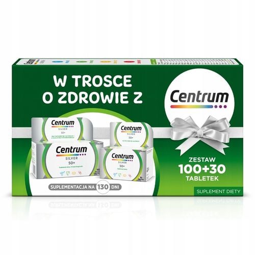 CENTRUM WITAMINY I MINERAŁY SILVER 100 tabletek + SILVER 30 tabletek na Arena.pl