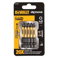KOŃCÓWKI WKRĘTAKOWE UDAROWE PZ2*50 TORSION 5SZT - DW DT7391T