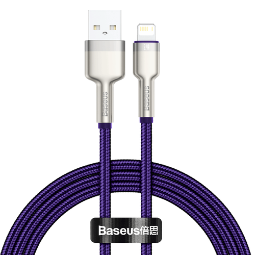 Kabel Baseus Cafule USB Lightning 2.4A 1m Szybkie Ładowanie iPhone Fioletow na Arena.pl