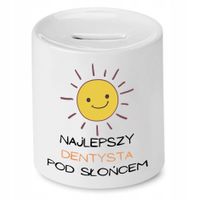 Skarbonka Dla Dentysty Najlepszy Pod Słońcem Z Nadrukiem Ze Zdjęciem
