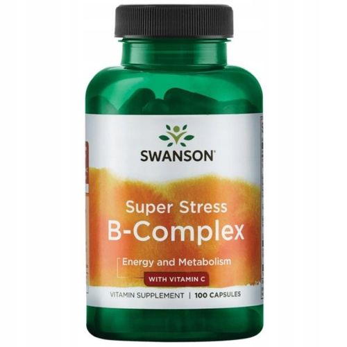 Swanson B COMPLEX z witaminą C +GRATIS! / Super Stress witaminy B 100 k na Arena.pl