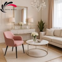 Krzesło Tapicerowane Premium KL-9 Pudrowy Róż Piano 20