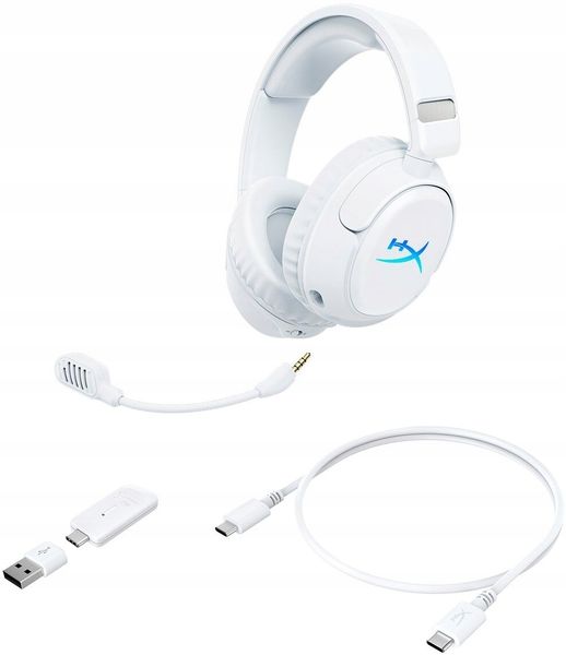 Słuchawki bezprzewodowe HyperX Cloud Flight 2 biały zdjęcie 7
