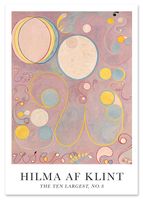 Plakat hilma ten largest różowe pink 61x91 cm