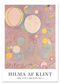 Plakat hilma ten largest różowe pink 61x91 cm