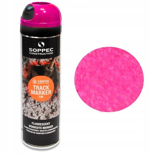 Farba Geodezyjna Soppec Fluo Track Marker Spray różowy 12szt. na Arena.pl