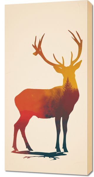 Obraz 50x100cm Światło Leśnego Monarchy zdjęcie 1