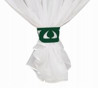 Ozdoba opaska AŻUR uchwyt upięcia ZIELONY 9x41 cm
