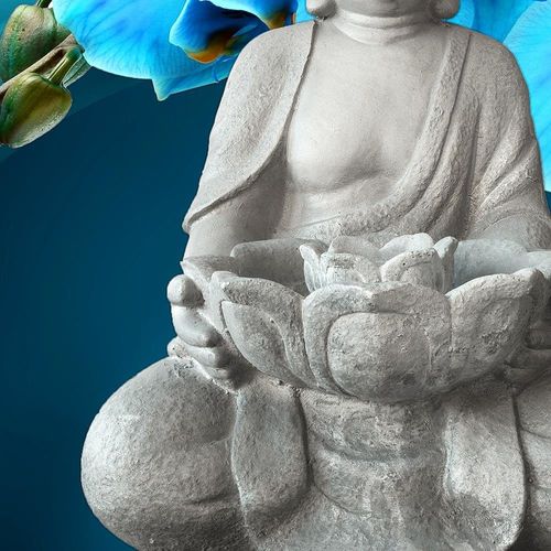 Deco Panel, Budda z orchideami 2 90x60 na Arena.pl