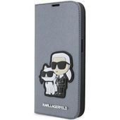 Karl Lagerfeld KLBKP14XSANKCPG iPhone 14 Pro Max 6.7" bookcase srebrny