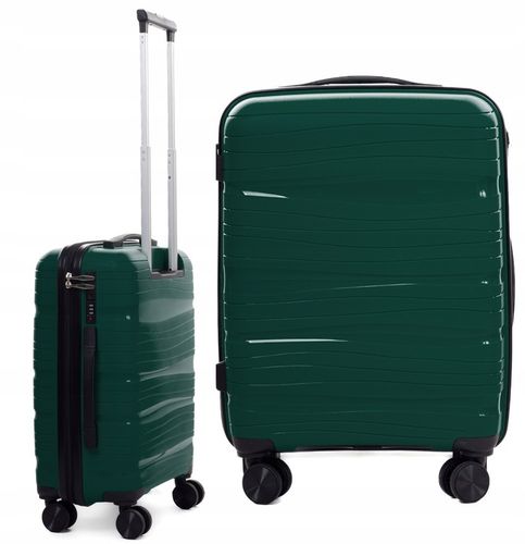 WALIZKA MAŁA NIEZNISZCZALNA KABINOWA RGL 4 PODWÓJNE KÓŁKA POLIPROPYLEN na Arena.pl