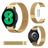 Pasek do Samsung Galaxy Watch 4 5 6 7 40/44/45/46/47mm metalowy złoty 20mm