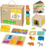 WOOPIE GREEN Box Pudełko XXL Montessori Edukacyjne 7w1 Sensoryczne