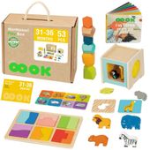 WOOPIE GREEN Box Pudełko XXL Montessori Edukacyjne 7w1 Sensoryczne