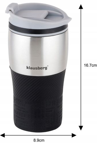 Kubek termiczny 320ml KLAUSBERG czarny KB-7625 na Arena.pl
