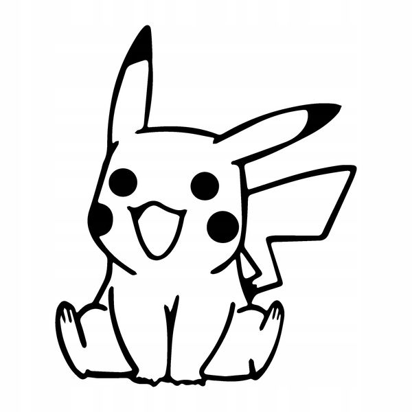 Naklejka Pikachu 10 cm zdjęcie 1