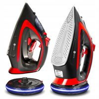 ŻELAZKO BEZPRZEWODOWE PAROWE WYSOKA MOC CERAMICZNE STRAŻAK ANTI DRIP 2400W